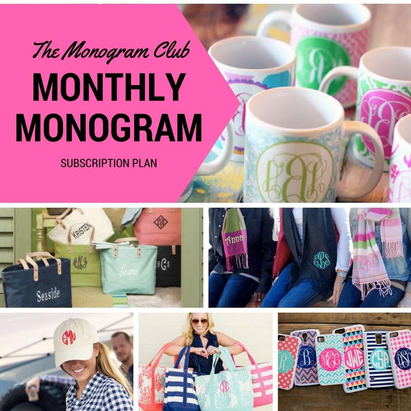 THE MONOGRAM CLUB MONTHLY MONOGRAM SUBSCRIPTIONS CLUB – Bangles And Bags