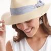 Charlie Paige Paper Fabric Trimmed Hat – Bangles And Bags display picture 1