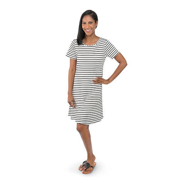 Top It Off Striped T-Shirt Dress